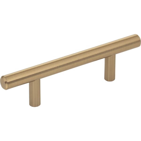 Elements 3" Center-to-Center Satin Bronze Naples Cabinet Bar Pull 136SBZ - main